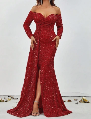 Rochie lunga Faeriesty, rosu