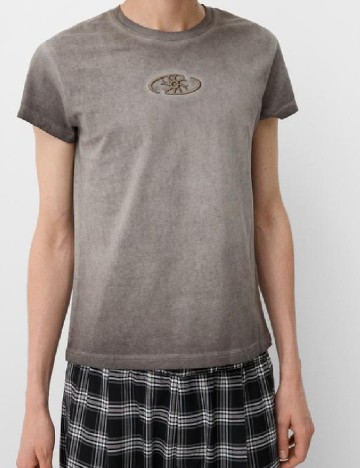 
						Tricou Bershka, gri