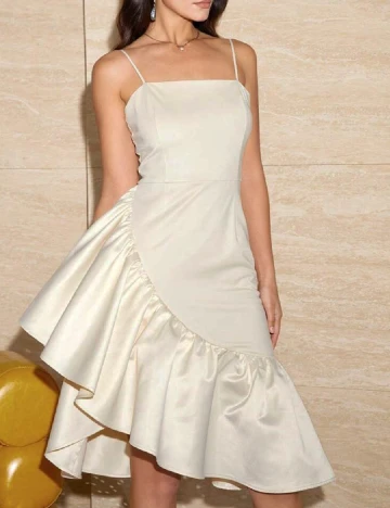 Rochie scurta Amy Enjoy Life, bej