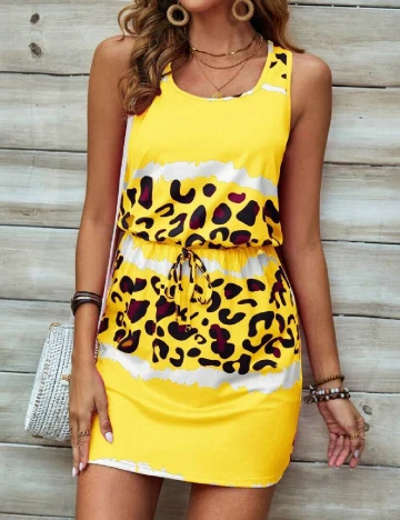 Rochie scurta SHEIN, galben