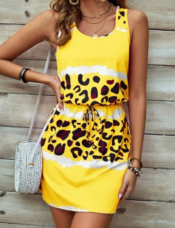 Rochie scurta SHEIN, galben
