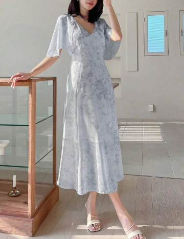 Rochie medie SHEIN, albastru