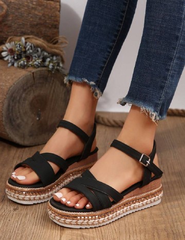 
						Sandale SHEIN, negru