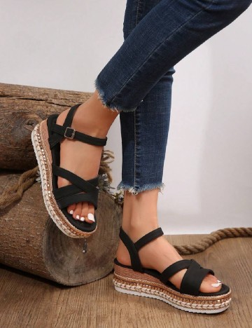 Sandale SHEIN, negru