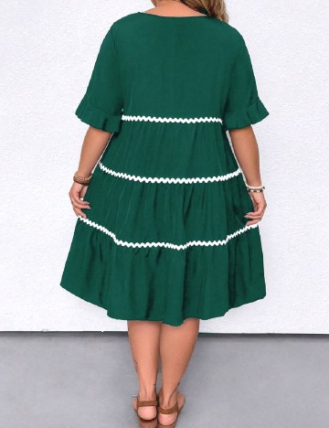 Rochie scurta SHEIN CURVE, verde