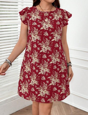 Rochie scurta SHEIN CURVE, rosu