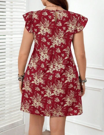 Rochie scurta SHEIN CURVE, rosu