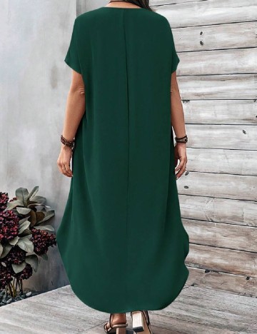 Rochie medie Emery Rose Curve, verde