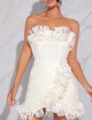 Rochie scurta SHEIN, alb