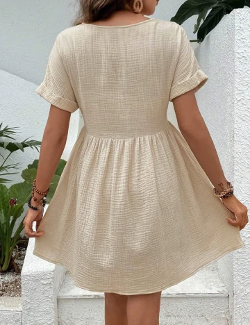Rochie scurta SHEIN, crem Crem