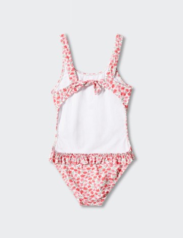 Costum de baie Mango Kids, floral print