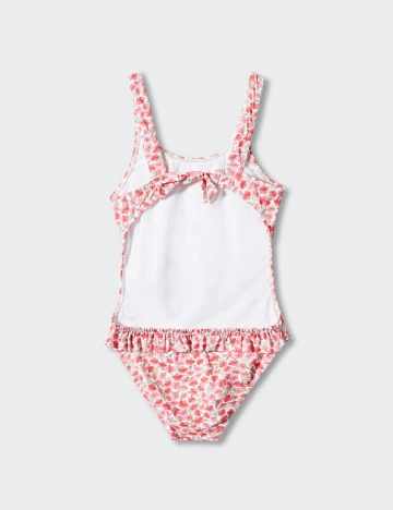 Costum de baie Mango Kids, floral print Floral print