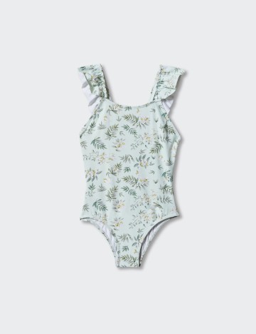 Costum de baie Mango Kids, verde