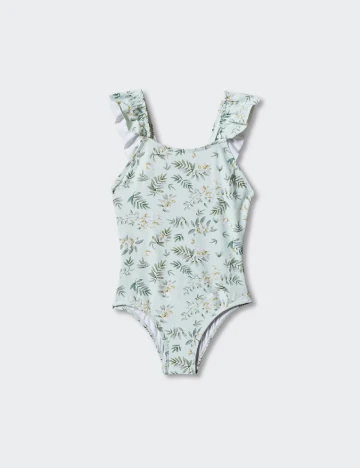 Costum de baie Mango Kids, verde Verde
