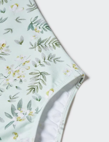 Costum de baie Mango Kids, verde Verde