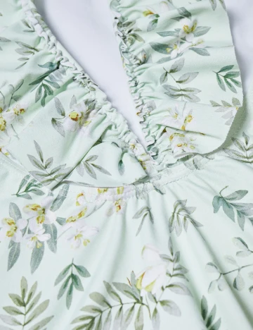 Costum de baie Mango Kids, verde Verde