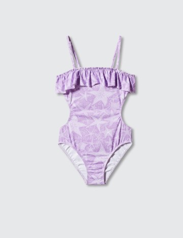 Costum de baie Mango Kids, mov