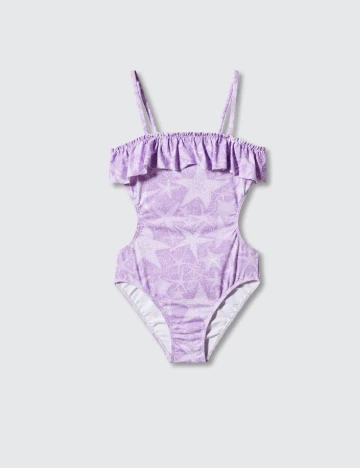 Costum de baie Mango Kids, mov Mov