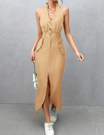 Rochie lunga SHEIN, maro