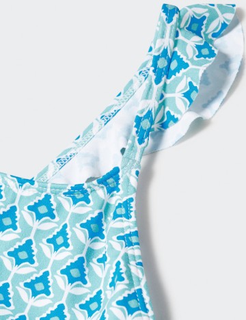 Costum de baie Mango Kids, albastru