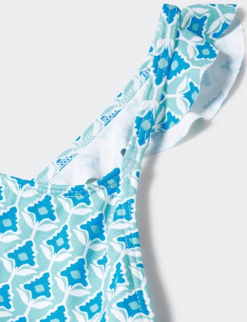 Costum de baie Mango Kids, albastru Albastru
