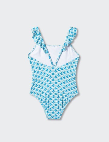 Costum de baie Mango Kids, albastru
