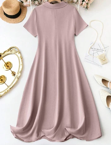 Rochie lunga SHEIN CURVE, roz