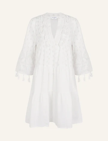 Rochie scurta Accessorize, ecru