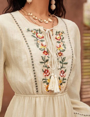 Rochie medie SHEIN, crem