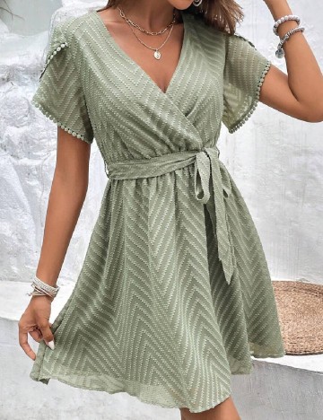 Rochie scurta SHEIN, verde