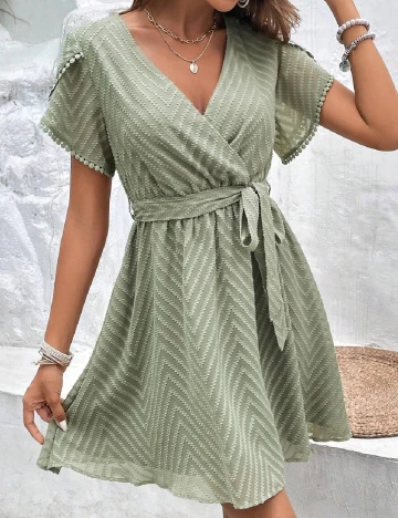 Rochie scurta SHEIN, verde