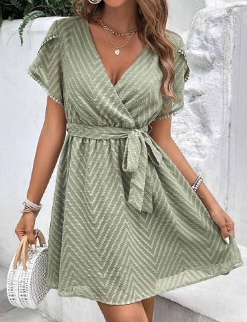 Rochie scurta SHEIN, verde