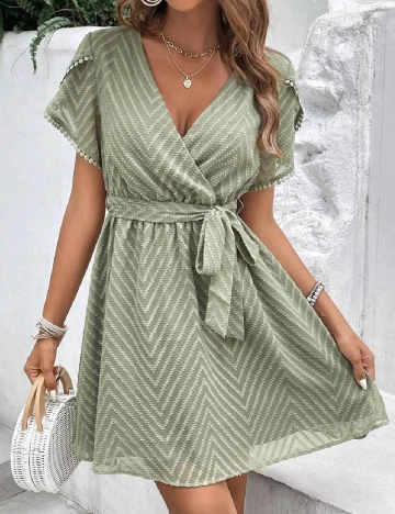 Rochie scurta SHEIN, verde