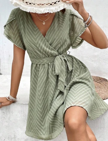 Rochie scurta SHEIN, verde