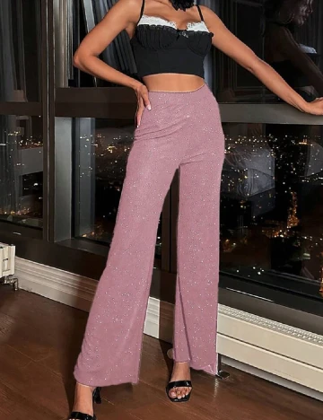 Pantaloni SHEIN, roz