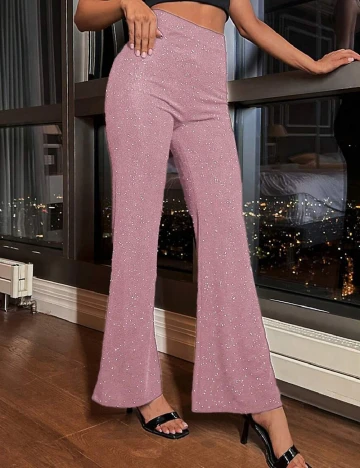 Pantaloni SHEIN, roz