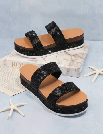Slapi SHEIN, negru