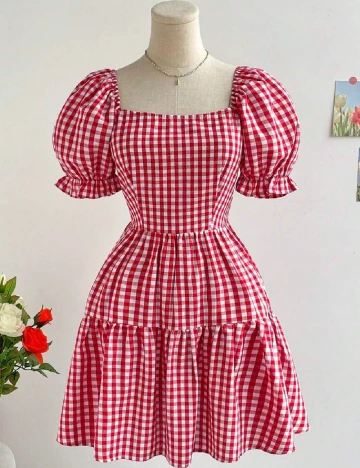 Rochie scurta SHEIN, rosu