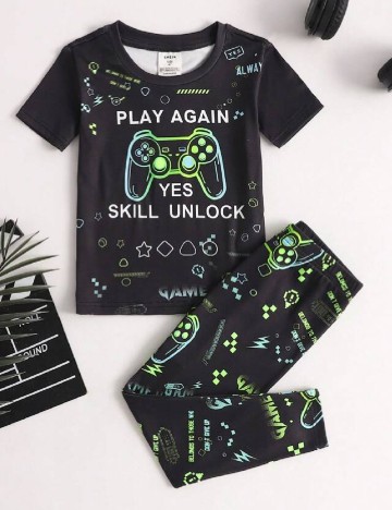 Pijama Shein Kids, negru