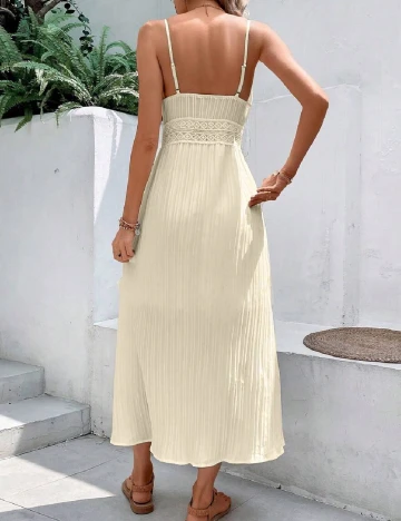 Rochie lunga SHEIN, crem