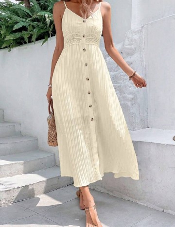 Rochie lunga SHEIN, crem