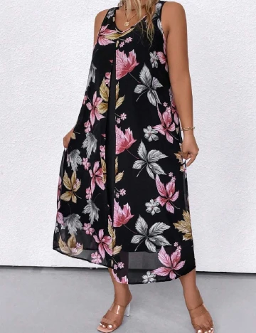 Rochie lunga SHEIN CURVE, mix culori
