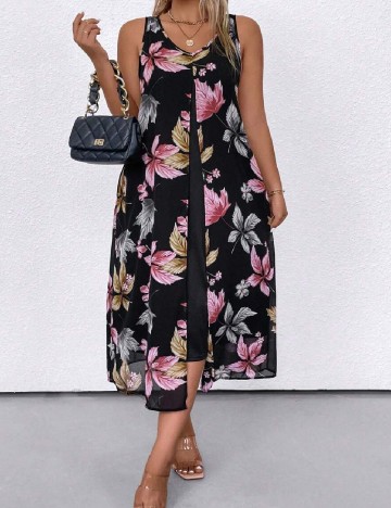 Rochie lunga SHEIN CURVE, mix culori