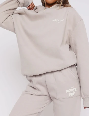 Hanorac Oversize White Fox, bej