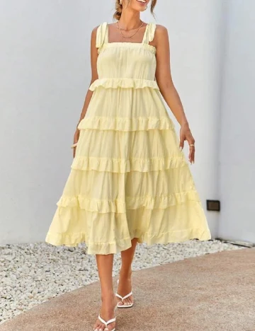 Rochie medie SHEIN, galben