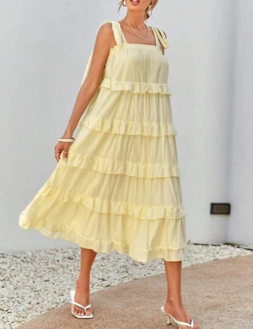 Rochie medie SHEIN, galben
