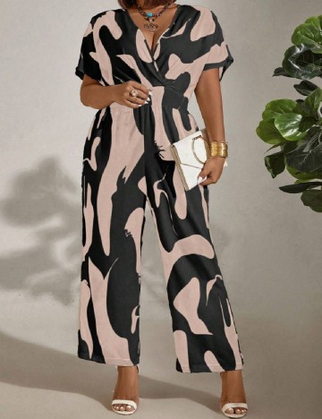 
						Salopeta SHEIN CURVE, roz/negru