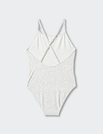 Costum de baie Mango Kids, alb Alb