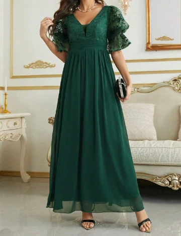 Rochie lunga UNITHORSE, verde Verde