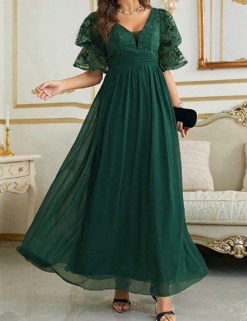Rochie lunga UNITHORSE, verde